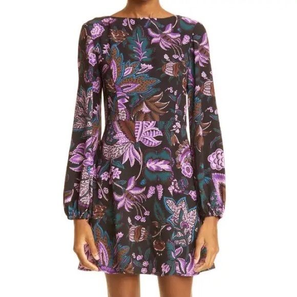 $545 NWT Rhode Jila Mini Dress in Glowing Garden Sz 0 - Picture 1 of 11